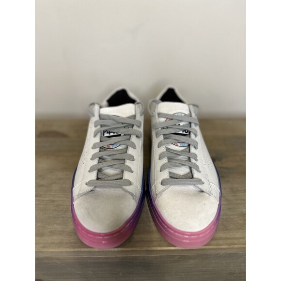 P448 Jack Pride Capsule Sneaker Size 37 White Rainbow - Picture 7 of 12
